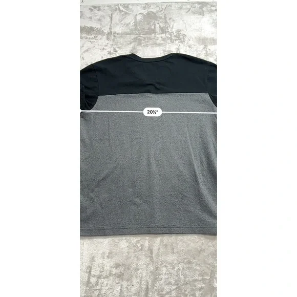 Guess Polo Shirt Men's Medium Black Gray Short Sleeve 2 Tone Button EUC - Picture 3 of 5